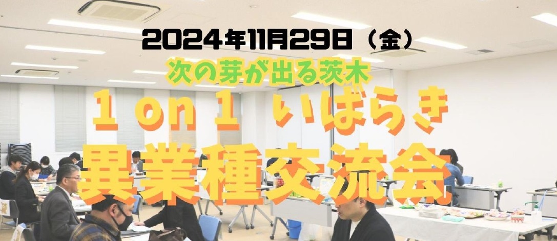 第6回 1 on 1 いばらき異業種大交流会(11/29) 参加者募集